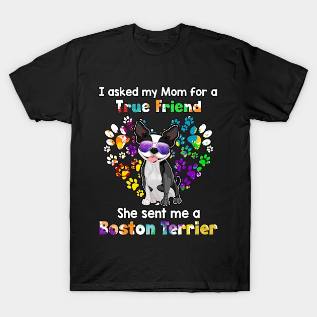 I Asked My Mom For A true Friend She Sent Me A bos T-Shirt by Elsie